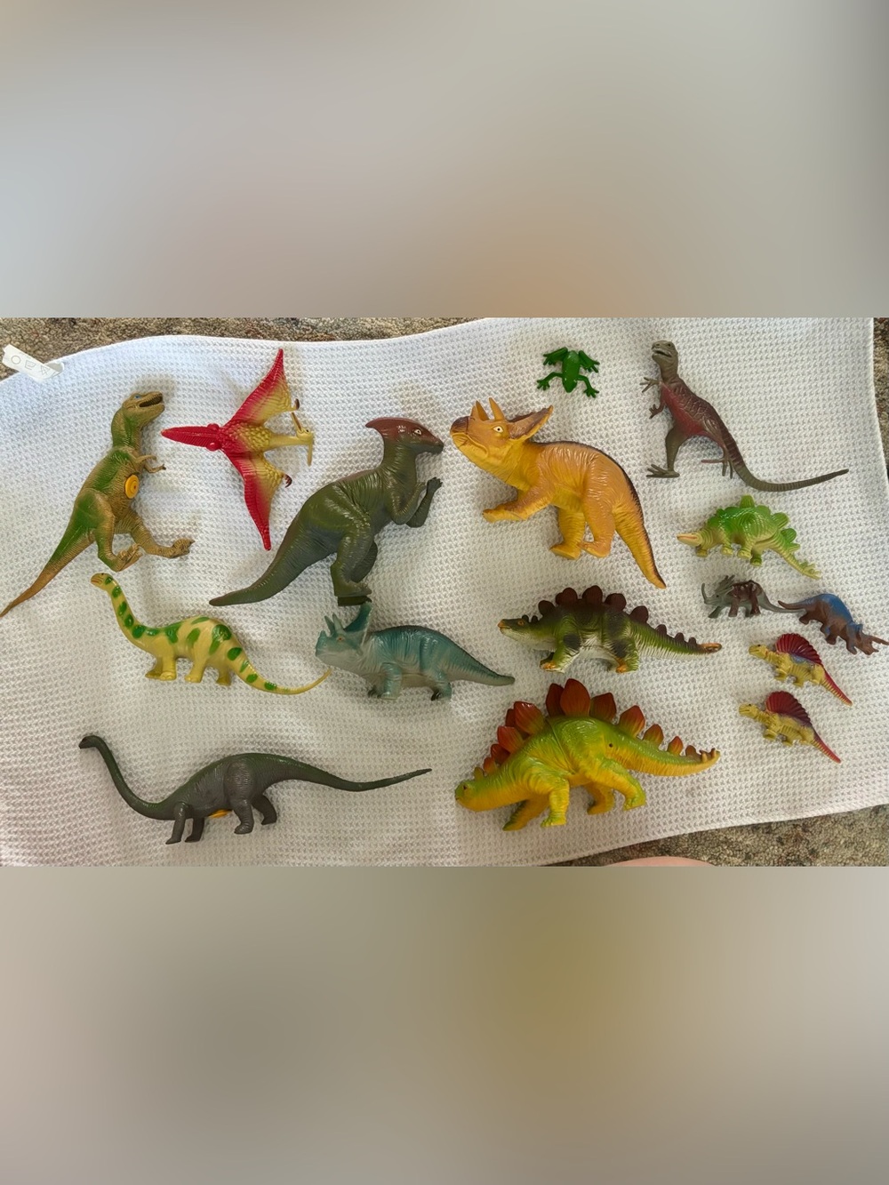 Assorted Green and Yellow Dinosaur Toy Figures - Pack some from Scholastic